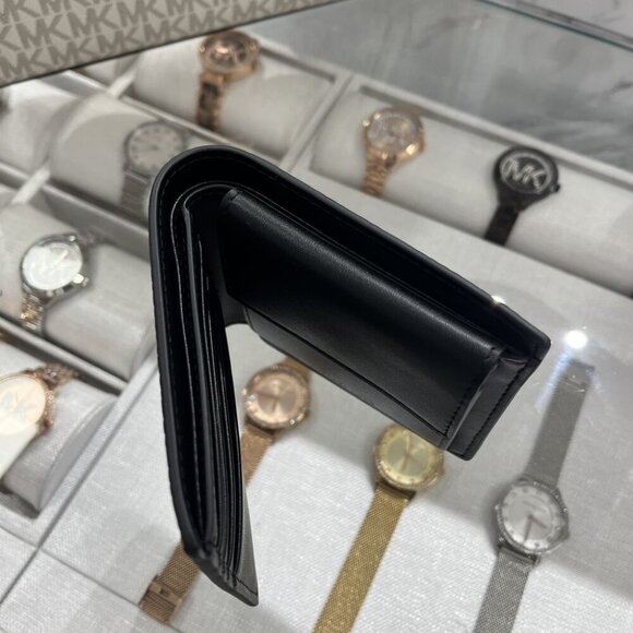 Michael Kors Cooper Pebbled Leather Billfold Wallet With Coin Pouch 36S4LCOF3I - Picture 4 of 8